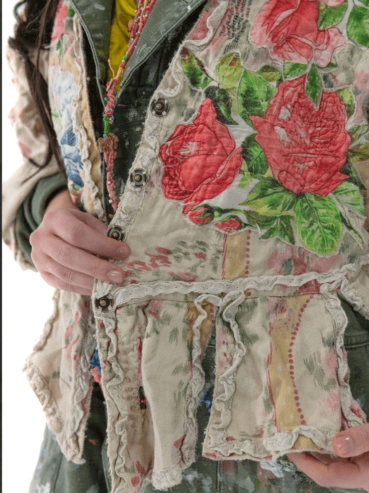Floral Appliqué Monique Jacket 662 by Magnolia Pearl