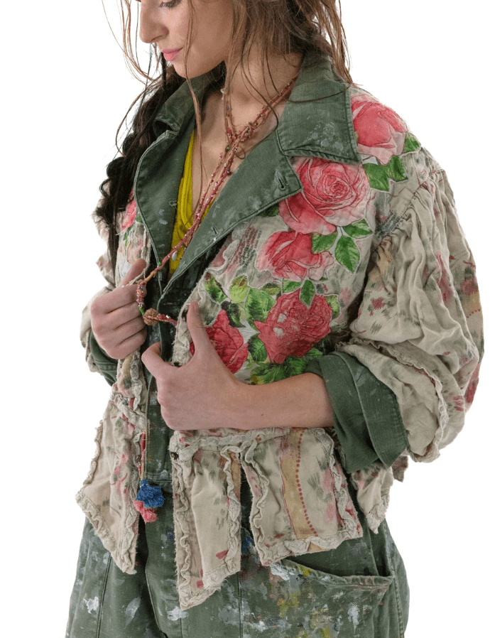 Floral Appliqué Monique Jacket 662 by Magnolia Pearl