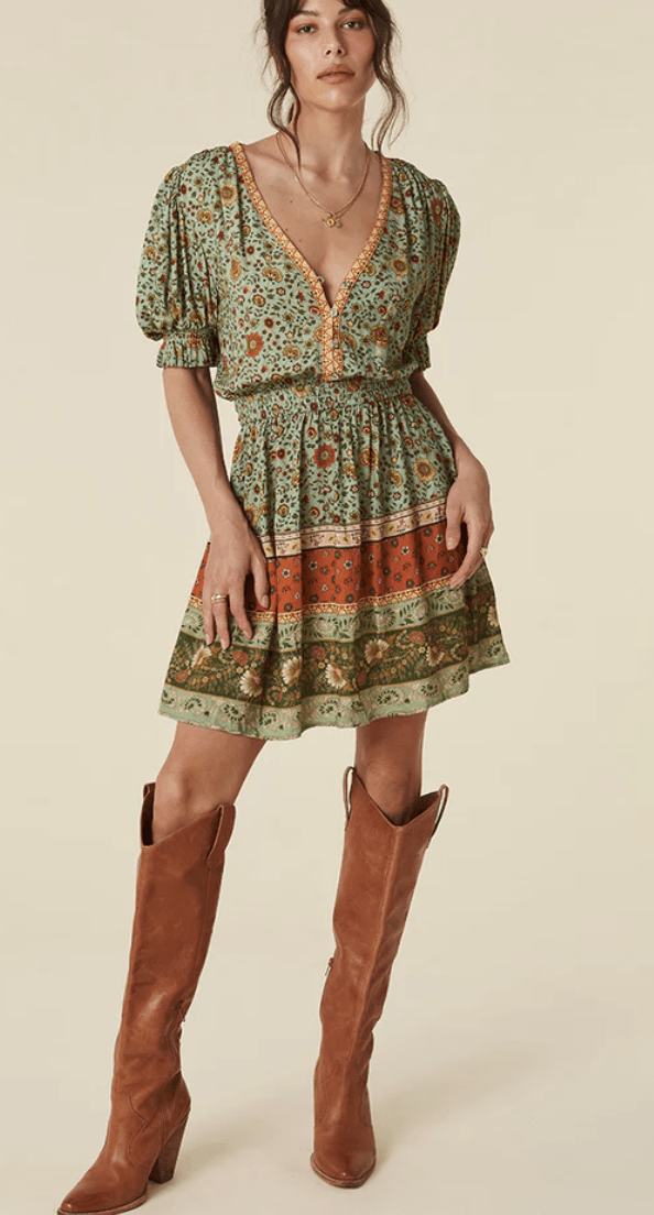 Spell Lady Untamed Playdress in Matcha M / Matcha