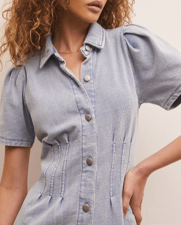 Kelsey Knit Denim Shirt Dress by Z Supply