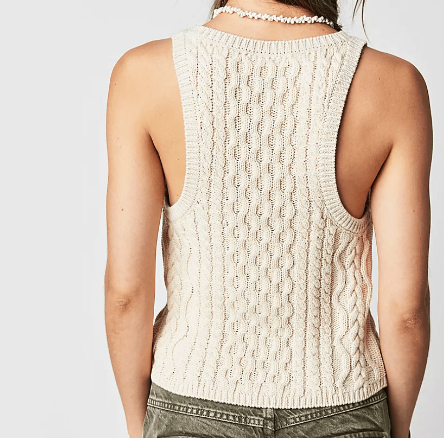 HIGH TIDE CABLE TANK by Free People