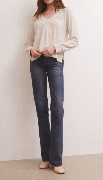Wilder Cloud V-Neck Long Sleeve Top by Z Supply