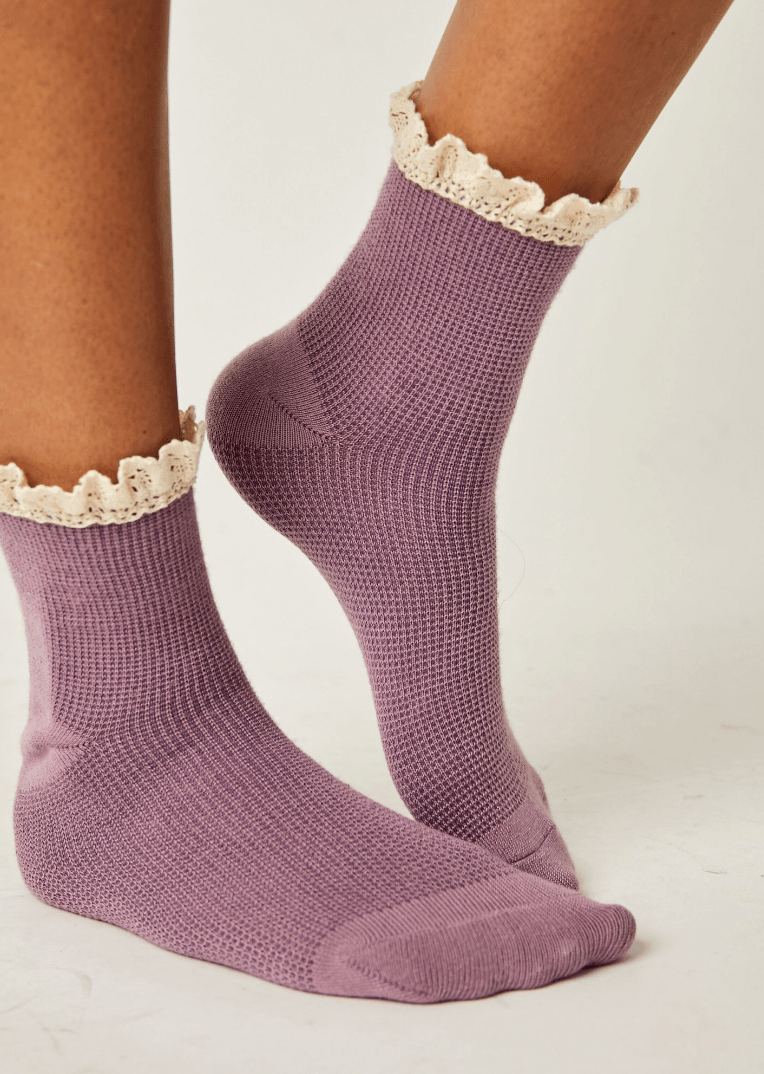 BELOVED WAFFLE KNIT ANKLE by Free People
