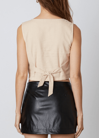 Faux Leather Mini Skort by Cotton Candy LA