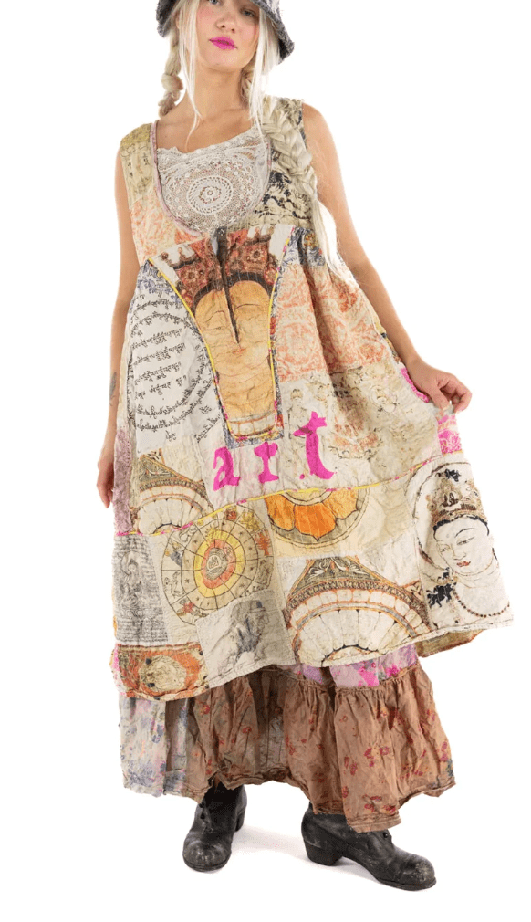 Patchwork Bharata Tank Dress 933 by Magnolia Pearl