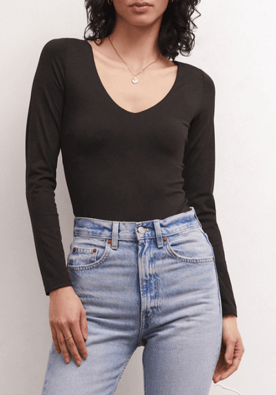 So Smooth V-Neck Bodysuit by Z Supply