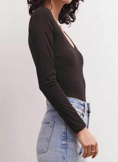 So Smooth V-Neck Bodysuit by Z Supply