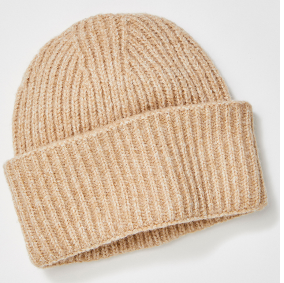 HARBOR MARLED RIBBED BEANIE by Free People