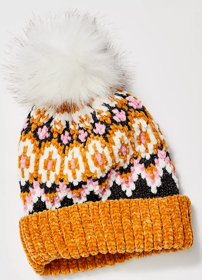 CHALET FAIRISLE POM BEANIE by Free People