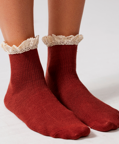 BELOVED WAFFLE KNIT ANKLE by Free People
