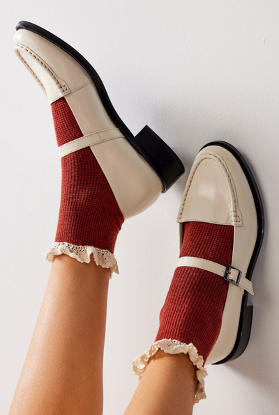 BELOVED WAFFLE KNIT ANKLE by Free People