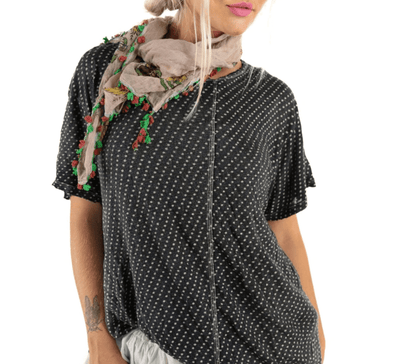 Linen Dot Print T 1477 by Magnolia Pearl