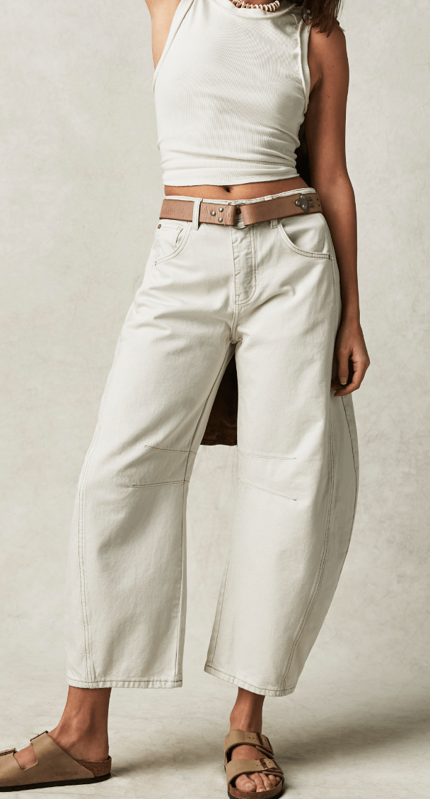 LUCKY YOU MID RISE BARREL by Free People