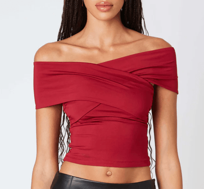 Criss Cross Off The Shoulder Top by 75