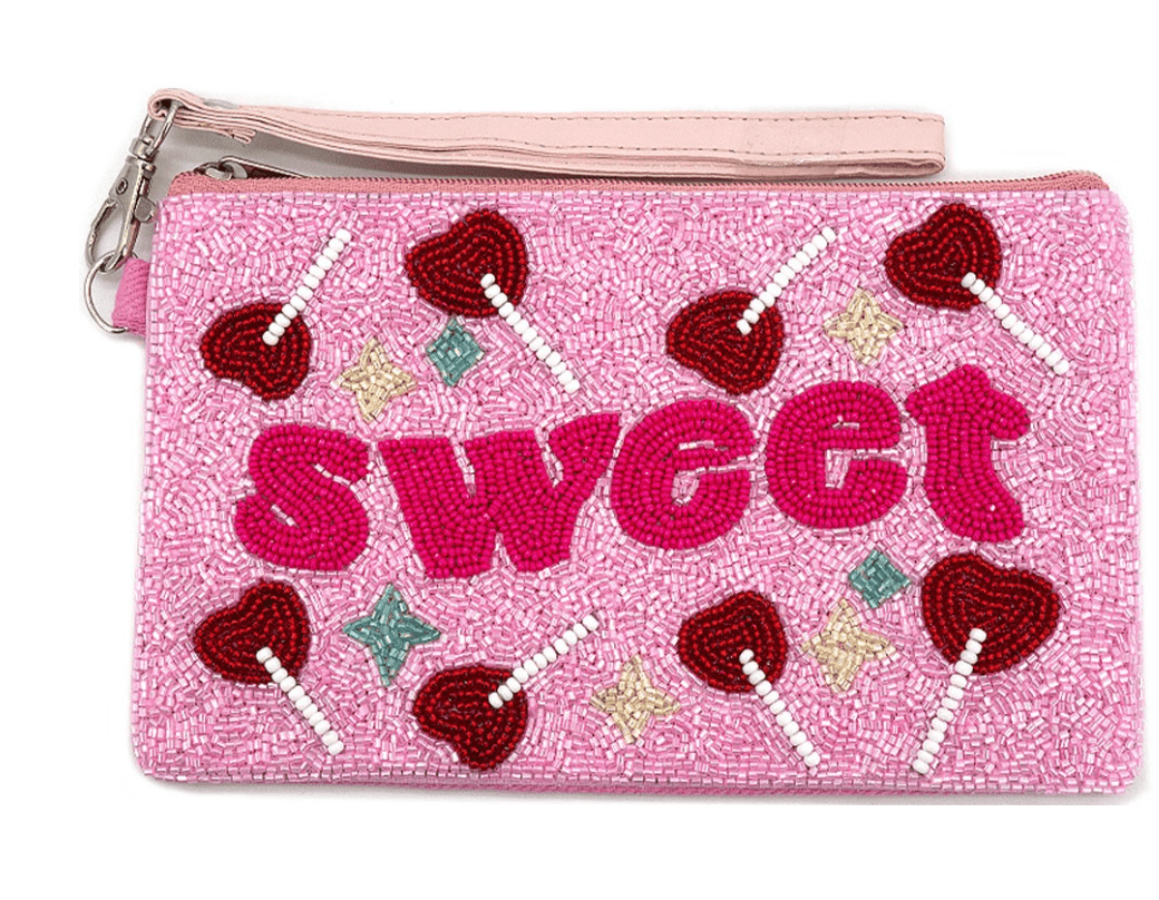 Candy Crush Beaded Wristlet