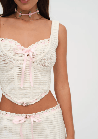 Olina Crochet Top by for Love & Lemons