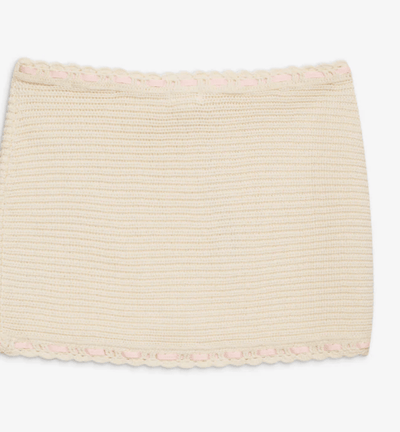 Kelsey Crochet Mini Skirt by for Love & Lemons