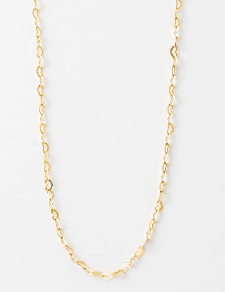 Heartfelt Links Paperclip Necklace by Delicate Raymond