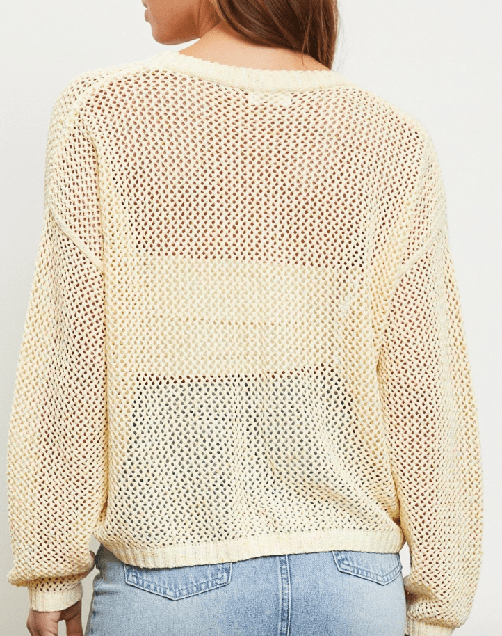 Crochet Hollow Knit Top by 75