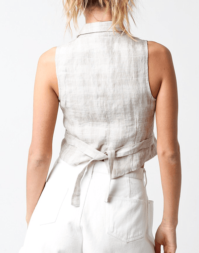 Encinitas Breeze Linen Mini Vest by 75