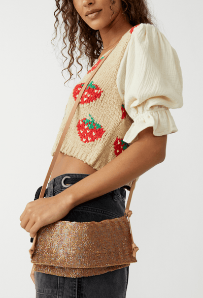 PLUS ONE EMBELLISHED CROSS Body Bag by Free People