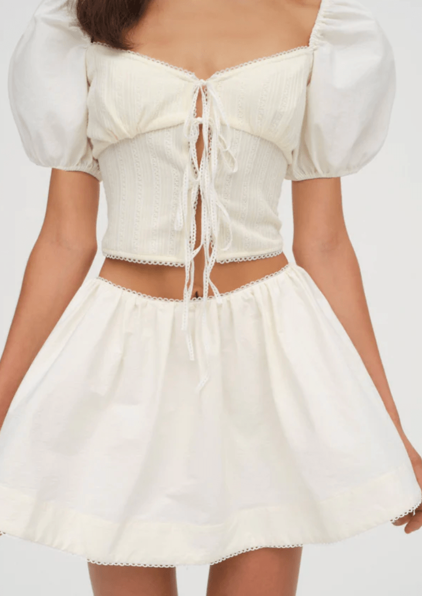 Billie Pointelle Top by for Love & Lemons