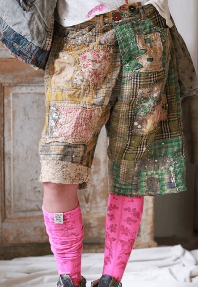 Patchwork Miner Shorts 036 by Magnolia Pearl