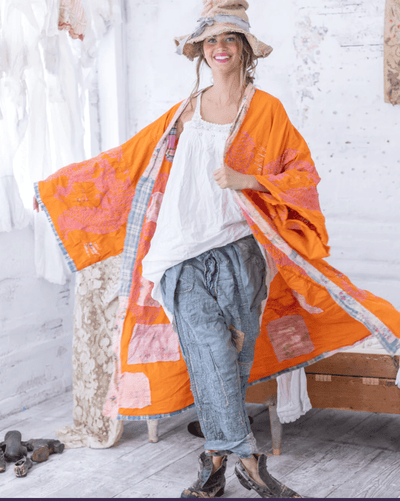 Dharma Dragon Embroidered Kimono 809 by Magnolia Pearl