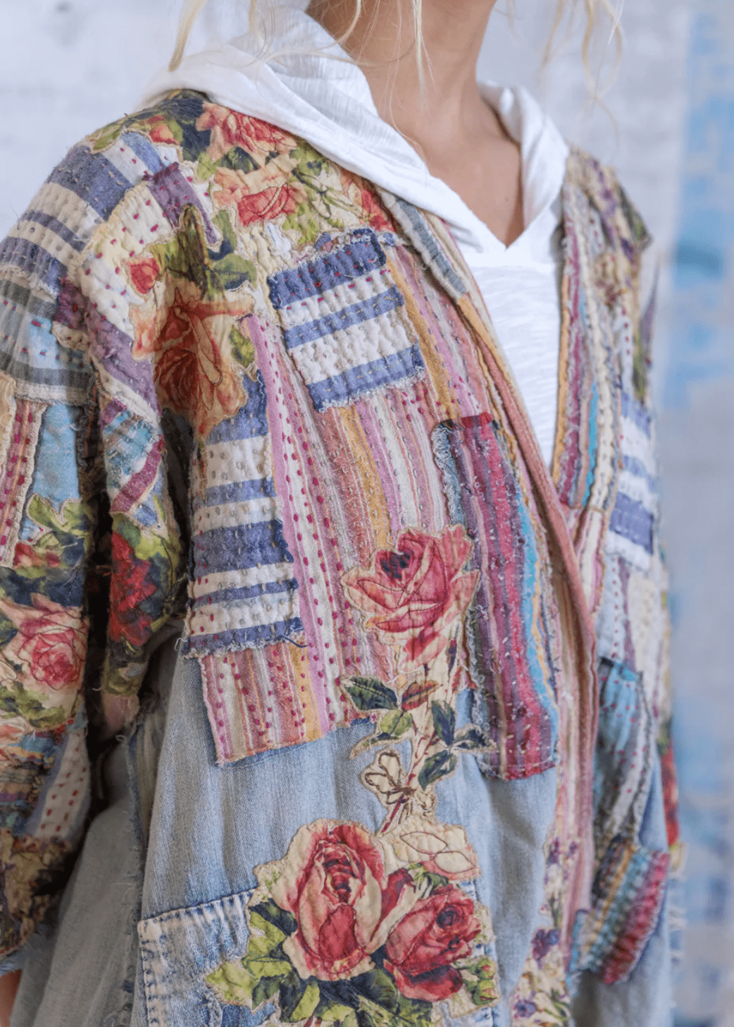 Denim Hippie Kimono 815 by Magnolia Pearl
