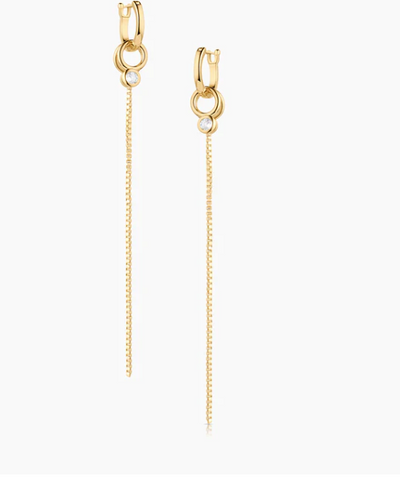 Lilou Drop Hoop Earrings by Thatch