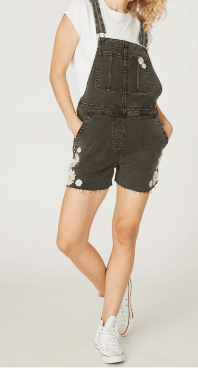 Daisy Daydream Embroidered Overalls