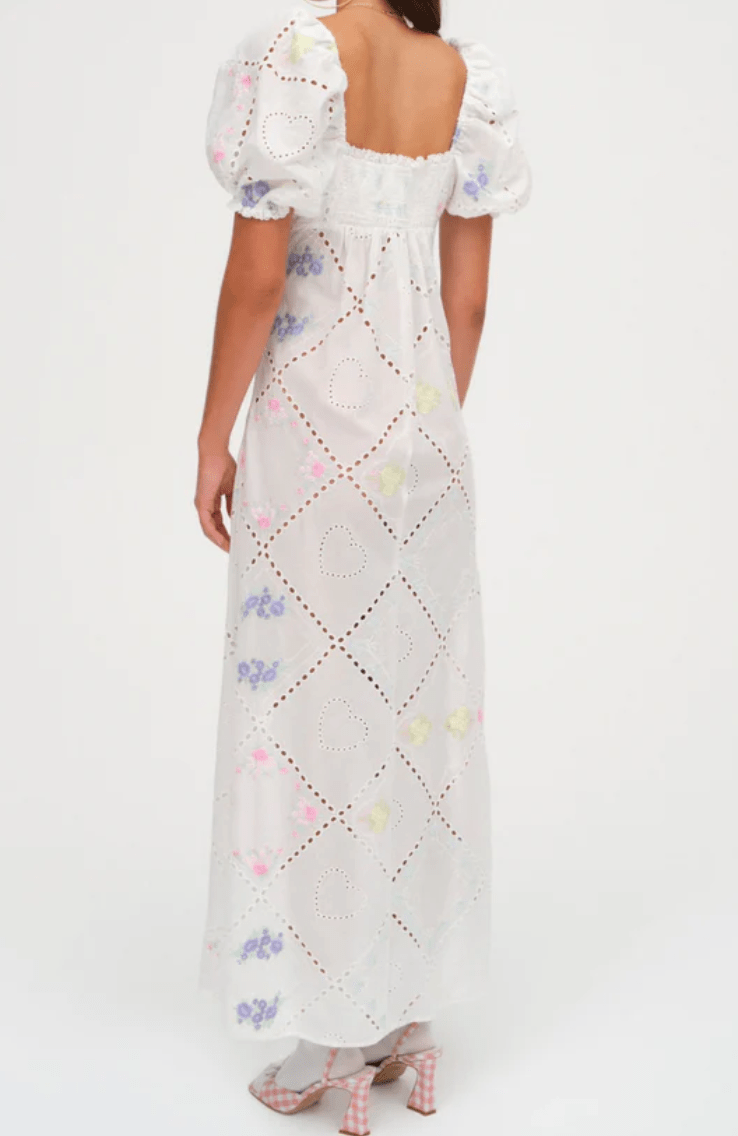 Andrea Embroidered Maxi Dress by for Love & Lemons