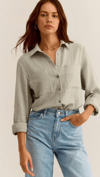 Kaili Button Up Gauze Top by Z Supply
