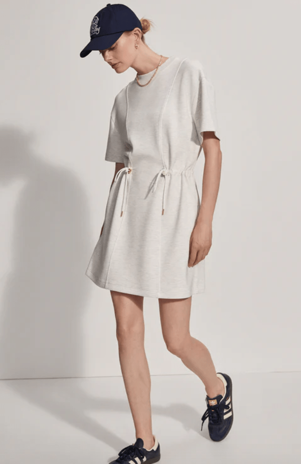 Varley Women's Maple Dress, Small, Ivory Marl