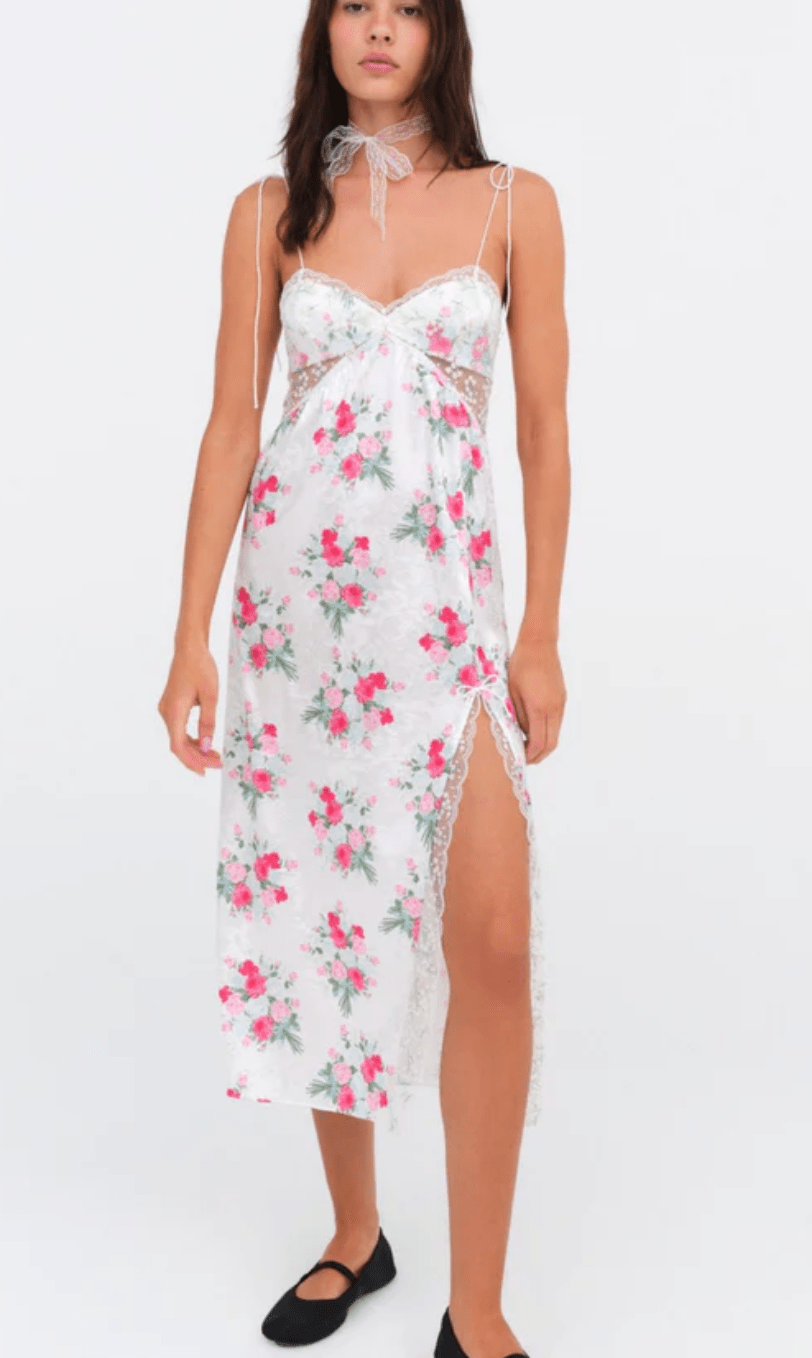 Babys Breath Midi Slip Dress by for Love & Lemons