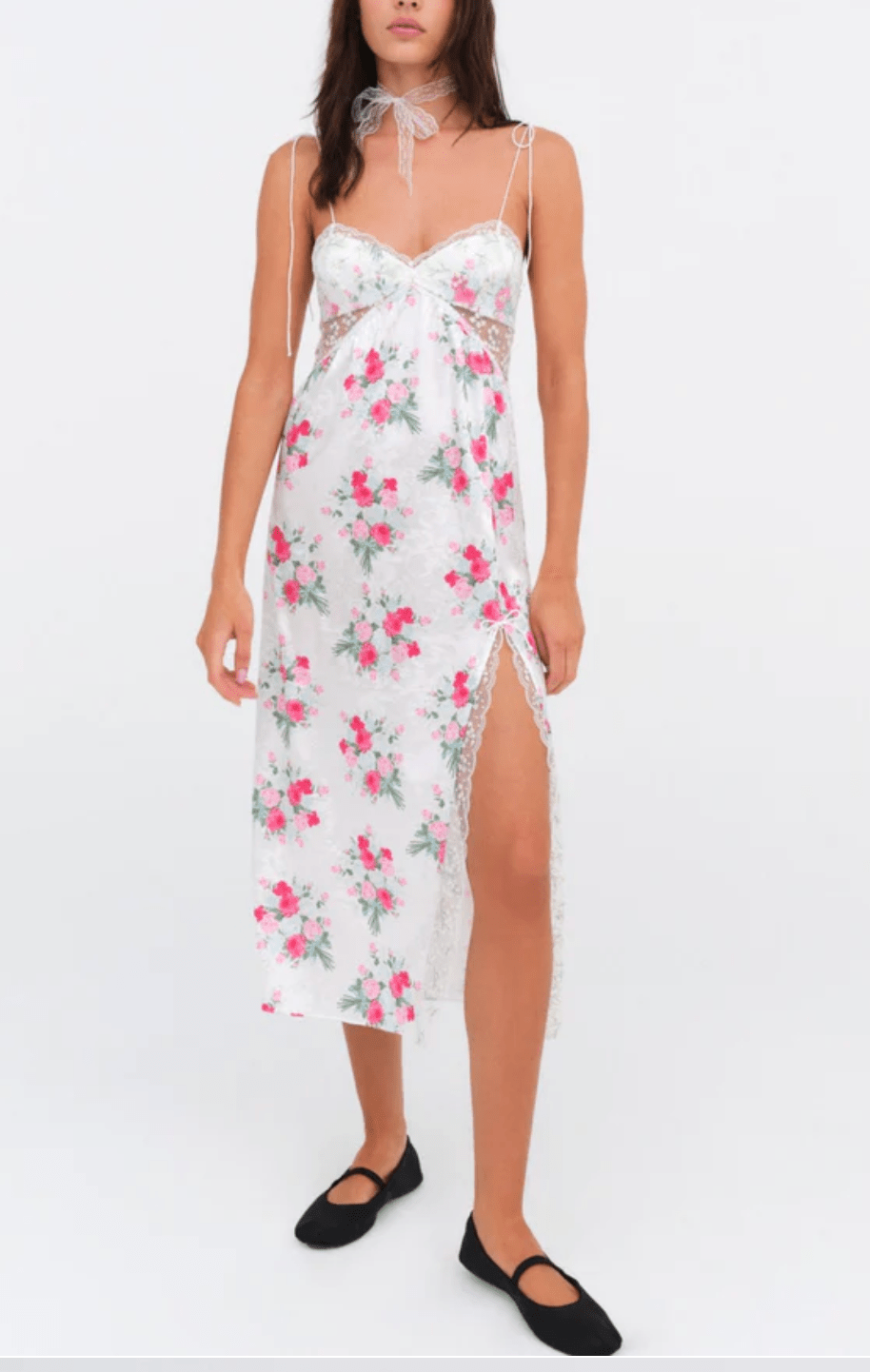 Babys Breath Midi Slip Dress by for Love & Lemons