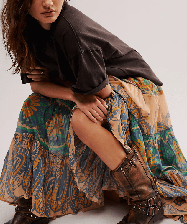 Super Thrills Convertible Maxi Skirt by Free People