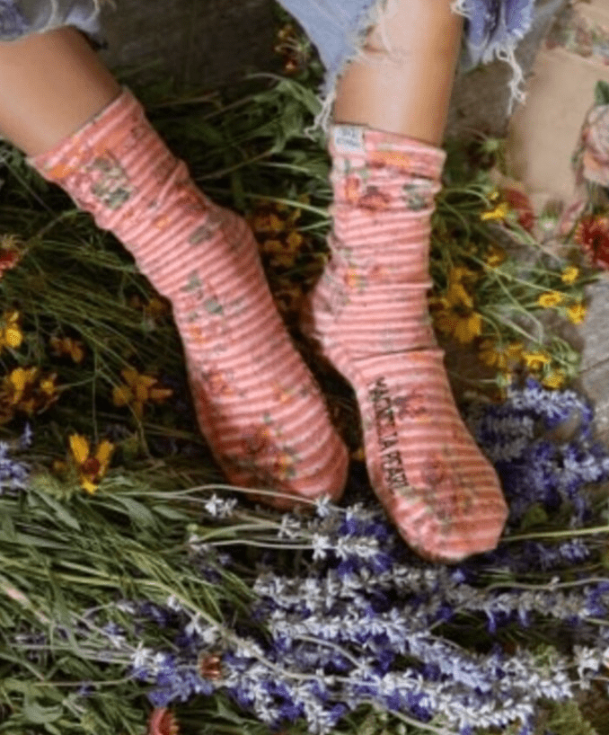 Blockprint MP Socks 094 by Magnolia Pearl
