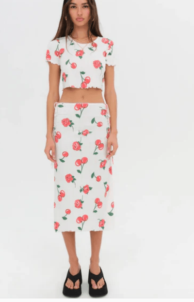 Wilma Midi Skirt by for Love & Lemons