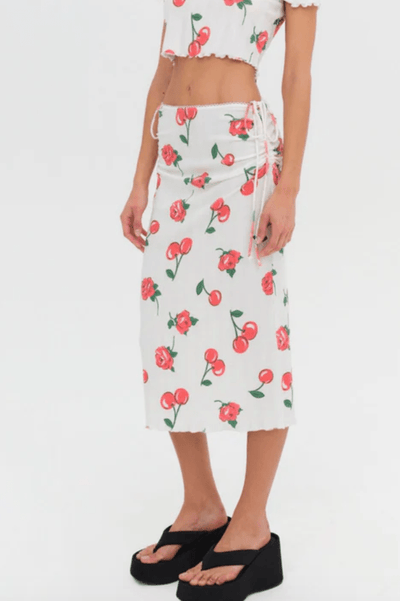 Wilma Midi Skirt by for Love & Lemons