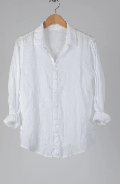 Romy Yarn Dyed Linen Button Up by CP Shades
