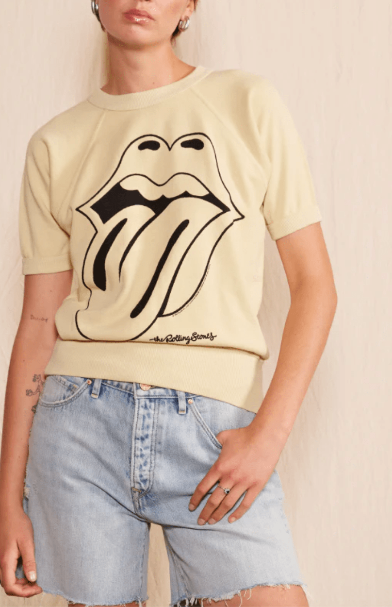 Rolling Stones Ivory Raglan Tee