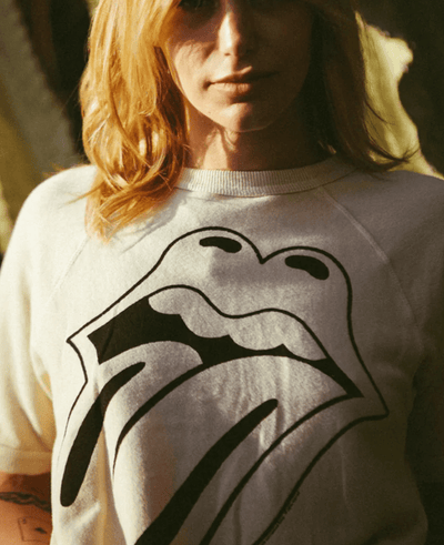 Rolling Stones Ivory Raglan Tee