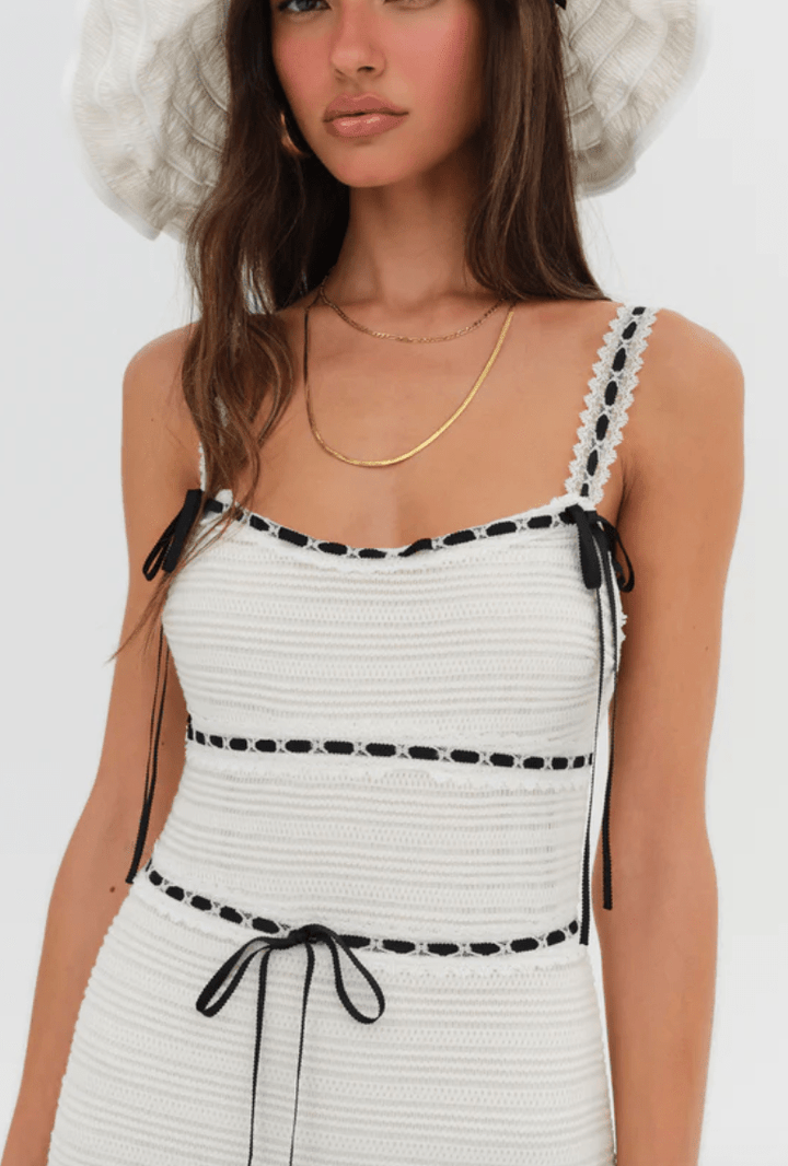 for Love & Lemons Mayfair Maxi Dress | White | Size L
