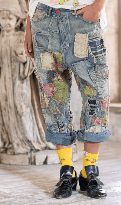Heavily Patched Miner Denims 546 by Magnolia Pearl