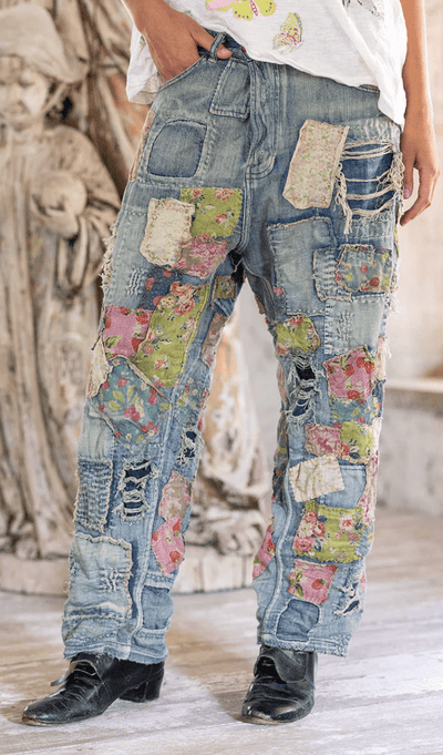 Heavily Patched Miner Denims 546 by Magnolia Pearl