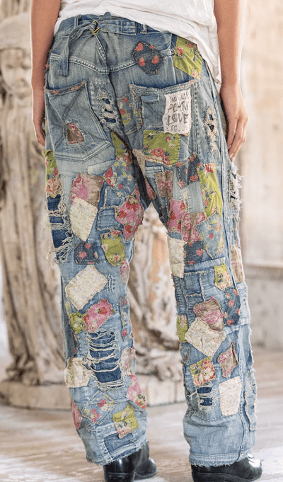 Heavily Patched Miner Denims 546 by Magnolia Pearl