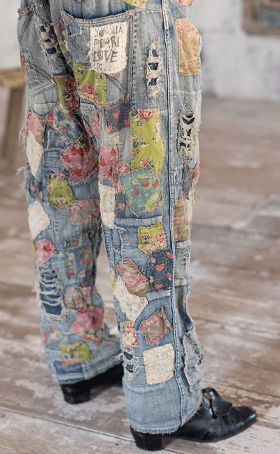 Heavily Patched Miner Denims 546 by Magnolia Pearl