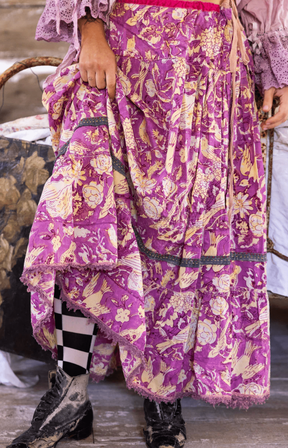 Nepali Peasant Skirt 151 by Magnolia Pearl