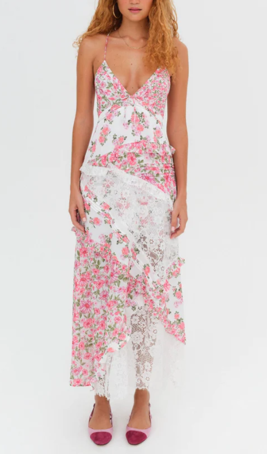Rosalyn Maxi Dress by for Love & Lemons M / White by 75 Degrees and Fuzzy Rosalyn Maxi Dress by for Love & Lemons M / White by 75 Degrees and Fuzzy